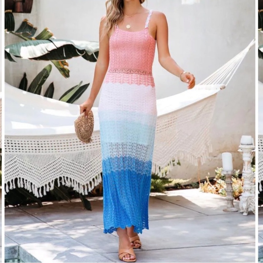 Crochet maxi dress